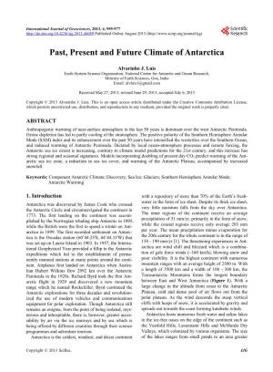 Past, Present and Future Climate of Antarctica