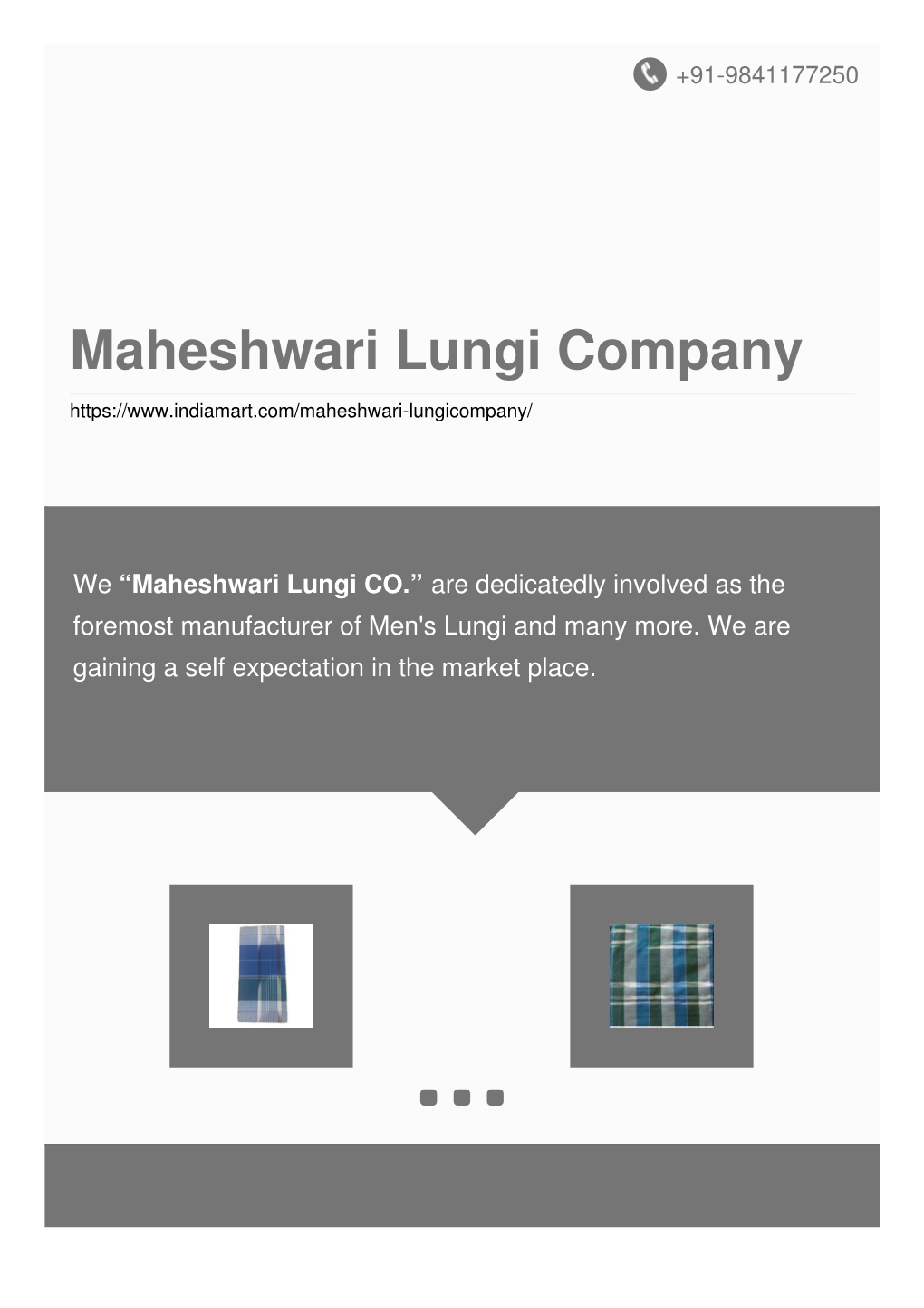 Maheshwari Lungi Company