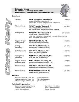 WPCV “97 Country” Lakeland, FL WWRZ ”Max 98.3