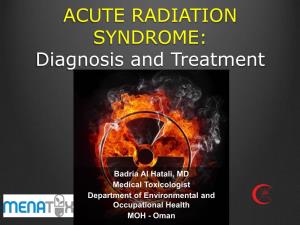 ACUTE RADIATION SYNDROME: Diagnosis and Treatment