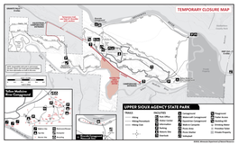 Map of Upper Sioux Agency State Park Trails and Facilities
