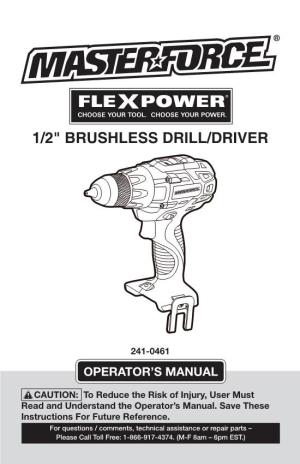 1/2" Brushless Drill/Driver