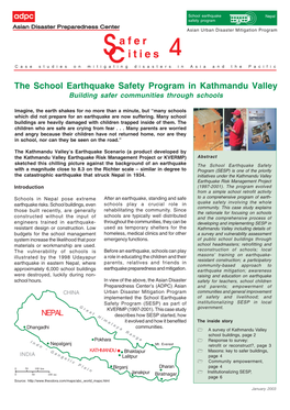 The School Earthquake Safety Program in Kathmandu Valley Building Safer Communities Through Schools