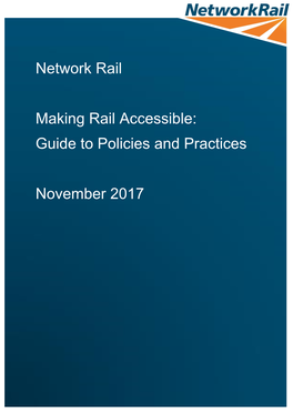 Making Rail Accessible: Guide to Policies and Practices