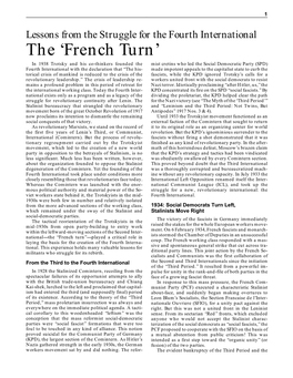 The 'French Turn'