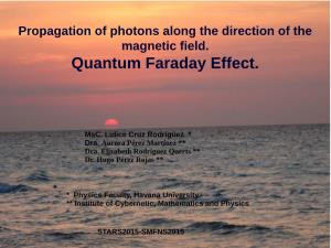 Quantum Faraday Effect