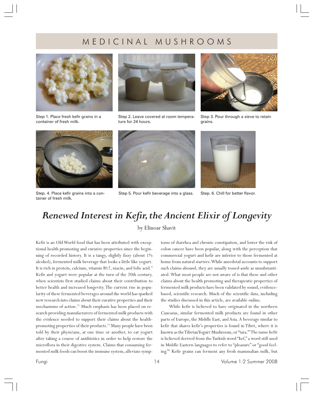 Renewed Interest in Kefir, the Ancient Elixir of Longevity by Elinoar Shavit