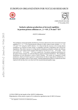 Inclusive Photon Production at Forward Rapidities in Proton-Proton