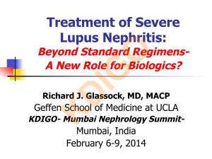 Treatment of Severe Lupus Nephritis: Beyond Standard Regimens- a New Role for Biologics?