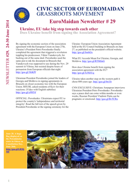 Euromaidan Newsletter No. 29