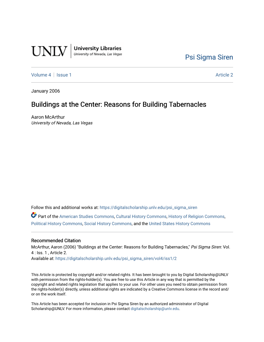 Reasons for Building Tabernacles