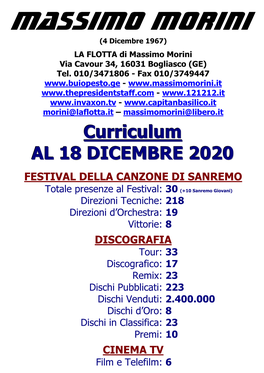 Massimo Morini Curriculum 20201230 223009489.Pdf