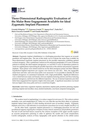 Three-Dimensional Radiographic Evaluation of the Malar Bone Engagement Available for Ideal Zygomatic Implant Placement