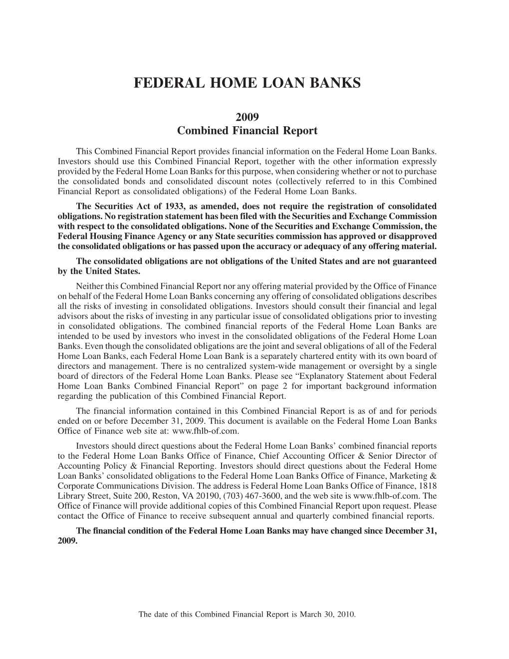 Federal Home Loan Banks