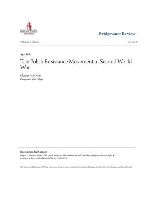 The Polish Resistance Movement in Second World