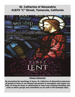 SCA First Sunday of Lent