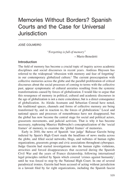 Spanish Courts and the Case for Universal Jurisdiction