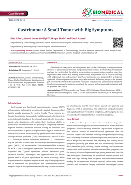 Gastrinoma: a Small Tumor with Big Symptoms