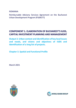 Component 1. Elaboration of Bucharest's Iuds, Capital