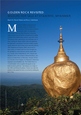 Golden Rock Revisited: Wildlife for Sale at Kyaiktiyo, Myanmar