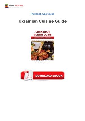 Free Downloads Ukrainian Cuisine Guide