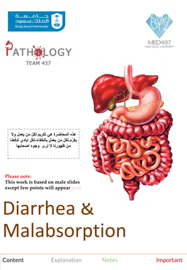 Diarrhea & Malabsorption