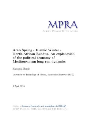 Arab Spring - Islamic Winter - North-African Exodus