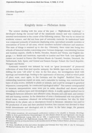 Knightly Arms — Plebeian Arms