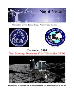 December 2014 BRAS Newsletter