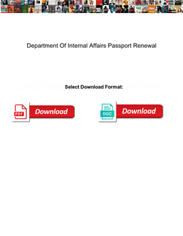 Department of Internal Affairs Passport Renewal