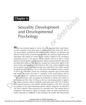 Sexuality Development and Developmental Psychology