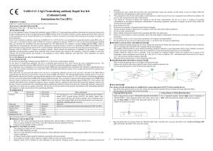 SARS-Cov-2 Igg/Neutralizing Antibody Rapid Test Kit (Colloidal Gold) Instructions for Use (IFU)