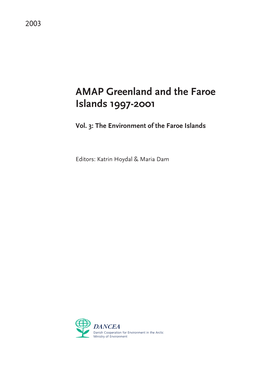 AMAP Greenland and the Faroe Islands 1997-2001