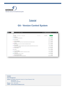 Git - Version Control System