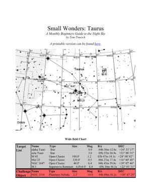 Taurus a Monthly Beginners Guide to the Night Sky by Tom Trusock