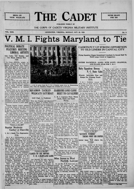 VMI Fights Maryland To