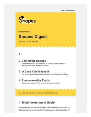 Snopes Digest