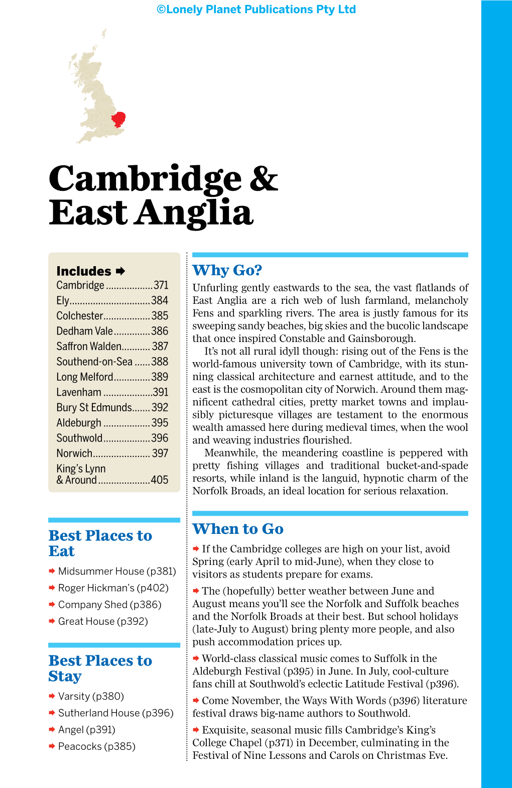 Cambridge & East Anglia