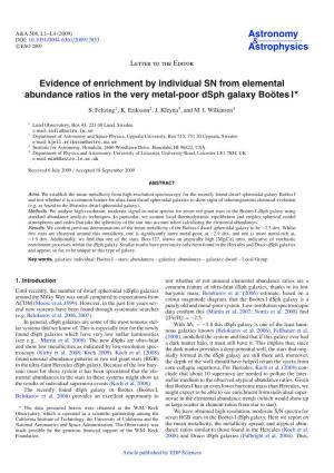 Evidence of Enrichment by Individual SN from Elemental Abundance Ratios in the Very Metal-Poor Dsph Galaxy Boötes I