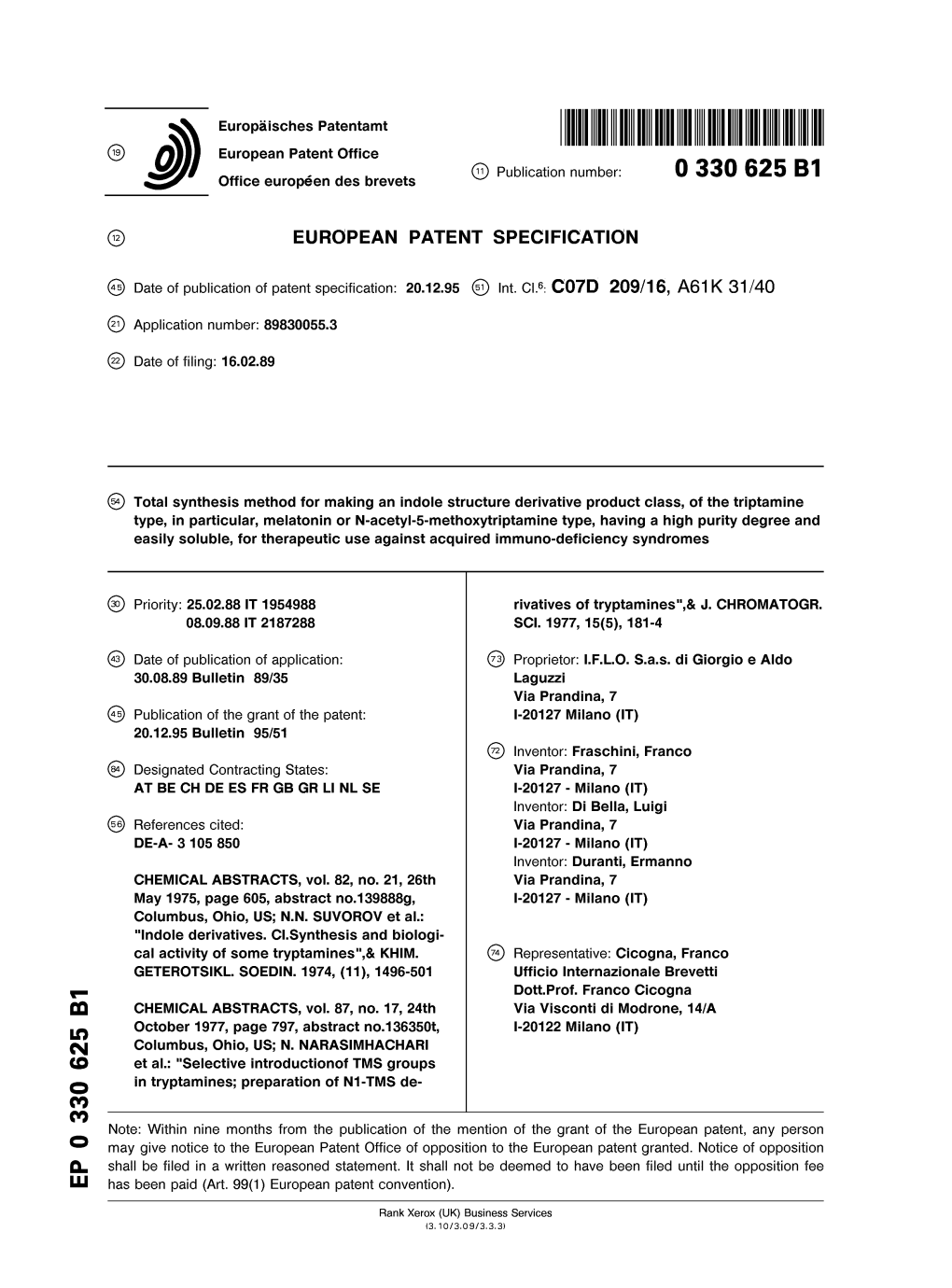 Total Synthesis Method for Making an Indole Structure Derivative Product