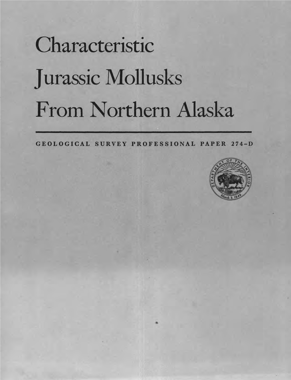 Characteristic Jurassic Mollusks from Northern Alaska