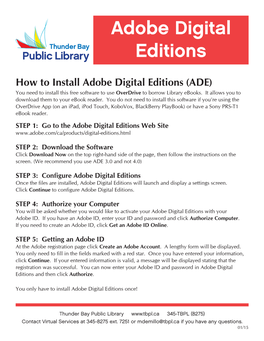 Install Adobe Digital Editions.Indd