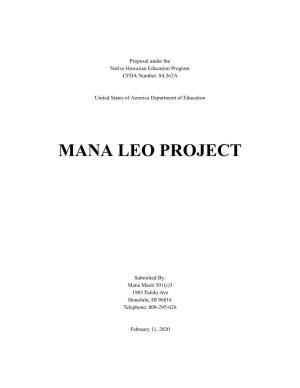 Mana Leo Project