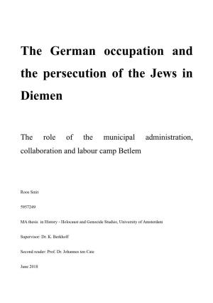 The German Occupation and the Persecution of the Jews in Diemen