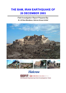 Bam Earthquake, Iran 26 December 2003 1