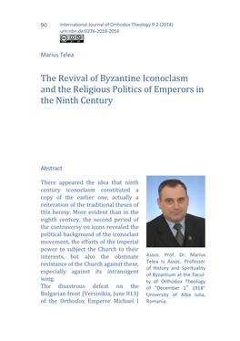 The Revival of Byzantine Iconoclasm and the Religious Politics of Emperors in the Ninth Century