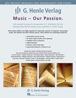 Music – Our Passion