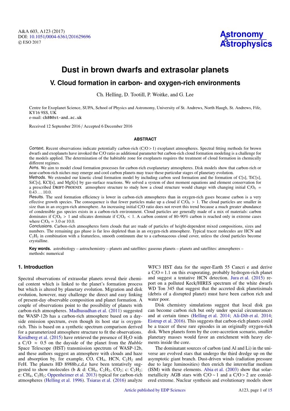 Dust in Brown Dwarfs and Extrasolar Planets V