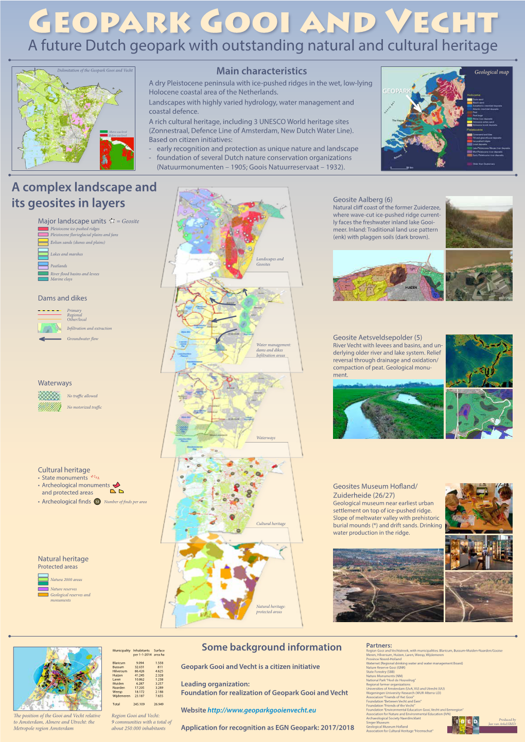 Geopark Gooi and Vecht a Future Dutch Geopark with Outstanding Natural and Cultural Heritage