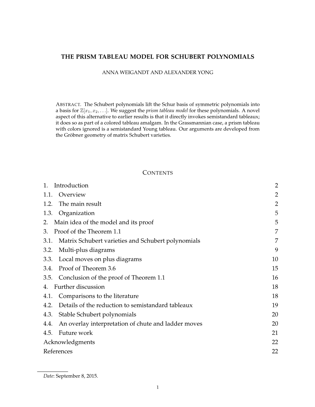 The Prism Tableau Model for Schubert Polynomials